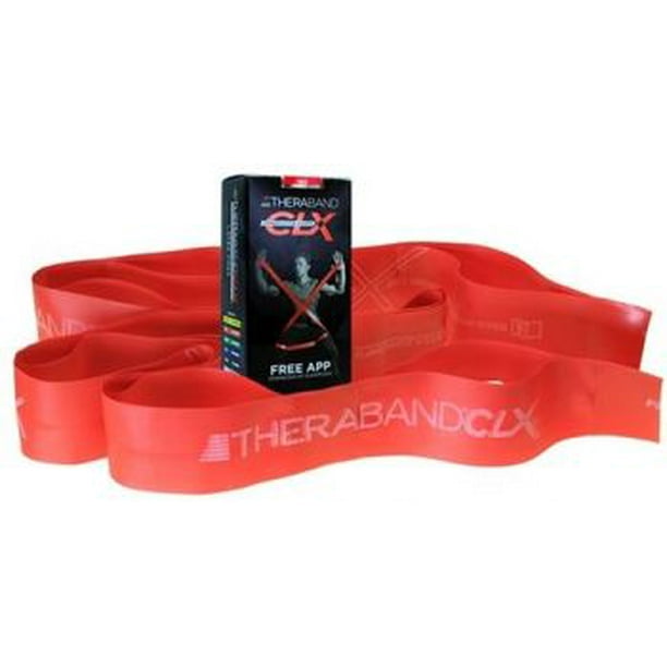 Theraband CLX Resistance Band avec boucles Sans Latex Professionnel Ban Non-Latex